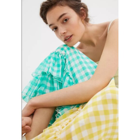 Anthropologie Eva Franco Lynsey Gingham Maxi Skirt 1x (Plus) - Picture 6 of 8